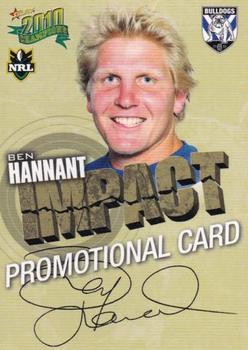 2010 NRL Champions - Promotional #IS6 Ben Hannant Front